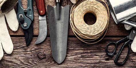 unwanted garden tools.